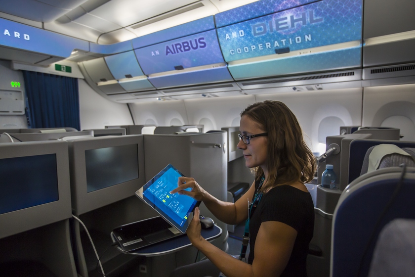 Летные испытания «умного салона» Connected Experience